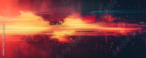 Explore the dynamic fusion of colors and light in abstract digital art creations