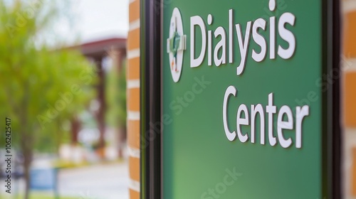 A close-up of a green sign with white lettering that reads 