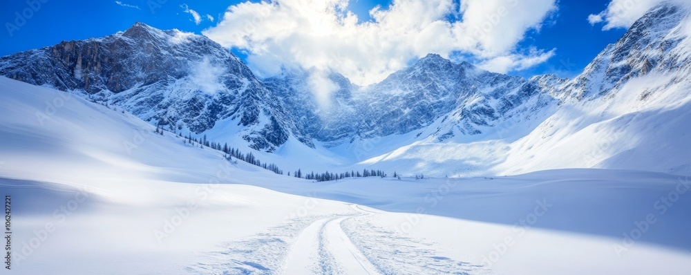 Rofan alps offer ski pistes and footpaths in winter Rofan alps offer ski pistes and footpaths in winter