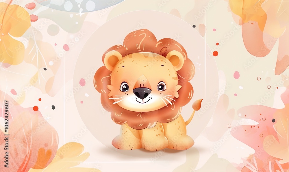cute cartoon lion avatar with a cartoon concept that looks beautiful and lovely ai generated cute cartoon lion avatar with a cartoon concept that looks beautiful and lovely ai generated
