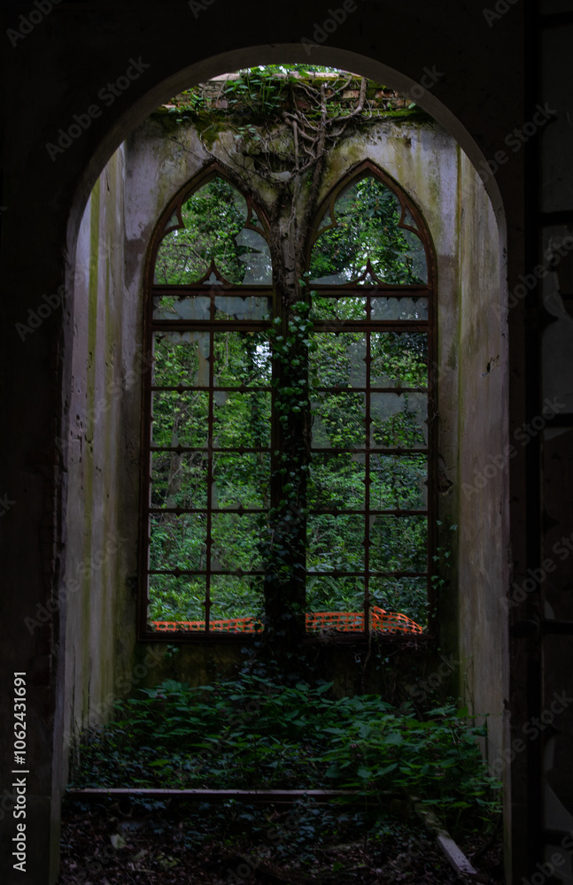 Fototapeta premium Finestra abbandonata