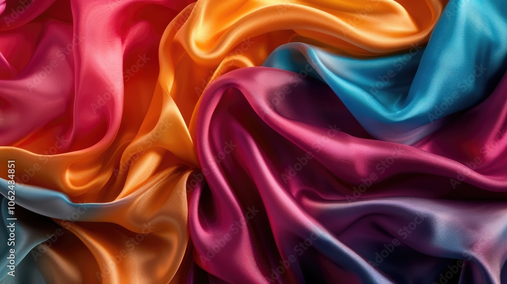 Obraz premium Textured silk fabric for design inspiration