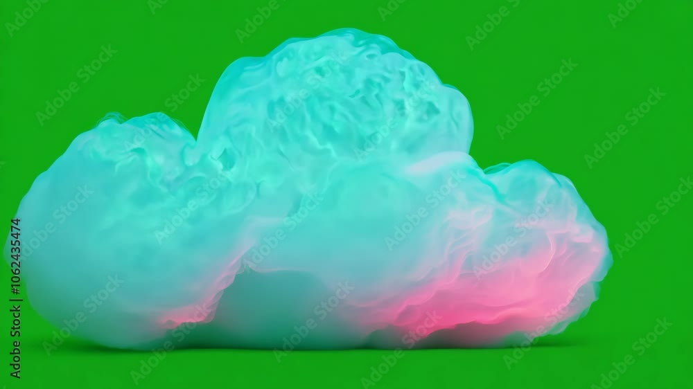 A vibrant blue cloud effect with pink and green highlights on a green background. The cloud has a dynamic, swirling appearance, ideal for animation or abstract designs.
A vibrant blue cloud effect with pink and green highlights on a green background. The cloud has a dynamic, swirling appearance, ideal for animation or abstract designs.