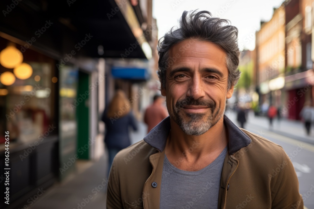 Portrait of handsome Persian man in the streets of New York City Portrait of handsome Persian man in the streets of New York City