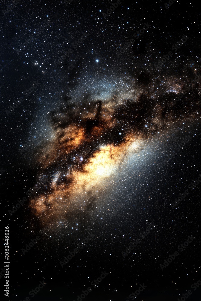 A view of the milky way in the night sky A view of the milky way in the night sky