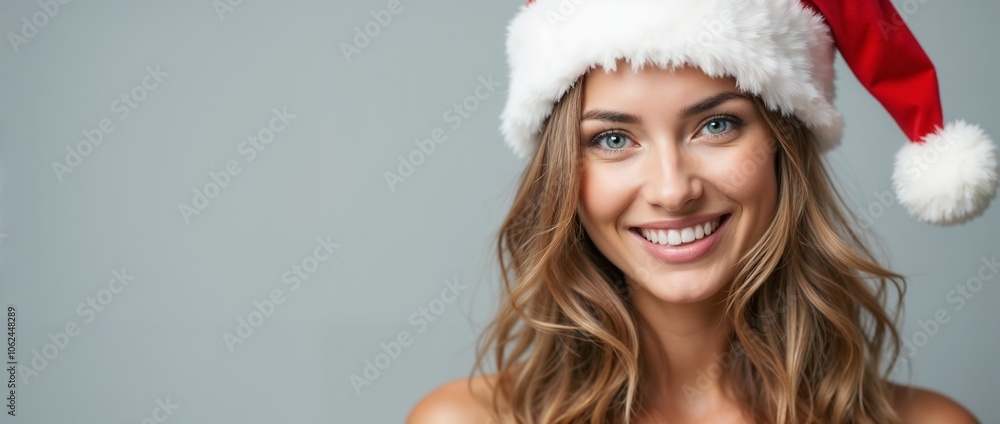 A joyful woman wearing a Santa hat, embodying the festive spirit with a warm smile and holiday cheer. Perfect for celebrating the Christmas season and spreading joy.
A joyful woman wearing a Santa hat, embodying the festive spirit with a warm smile and holiday cheer. Perfect for celebrating the Christmas season and spreading joy.
