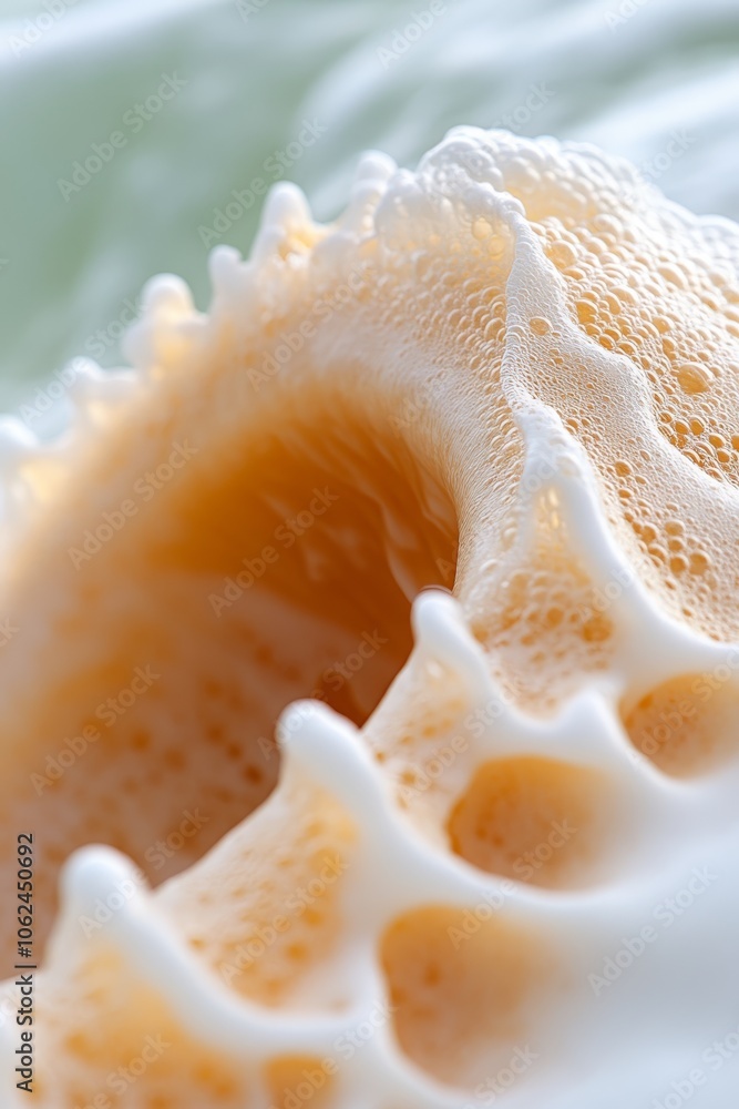A close up of a sea shell on the beach A close up of a sea shell on the beach