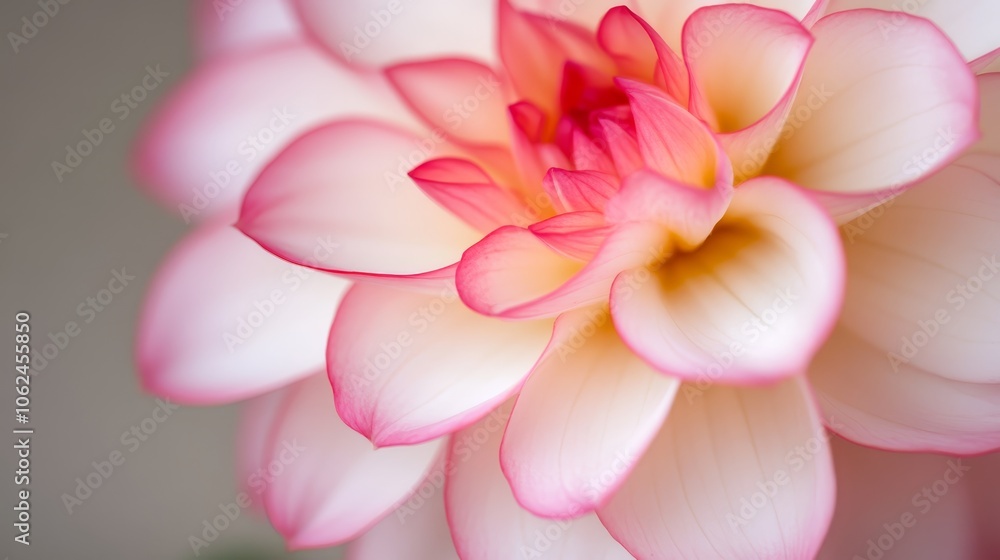 A close up of a pink and white flower A close up of a pink and white flower