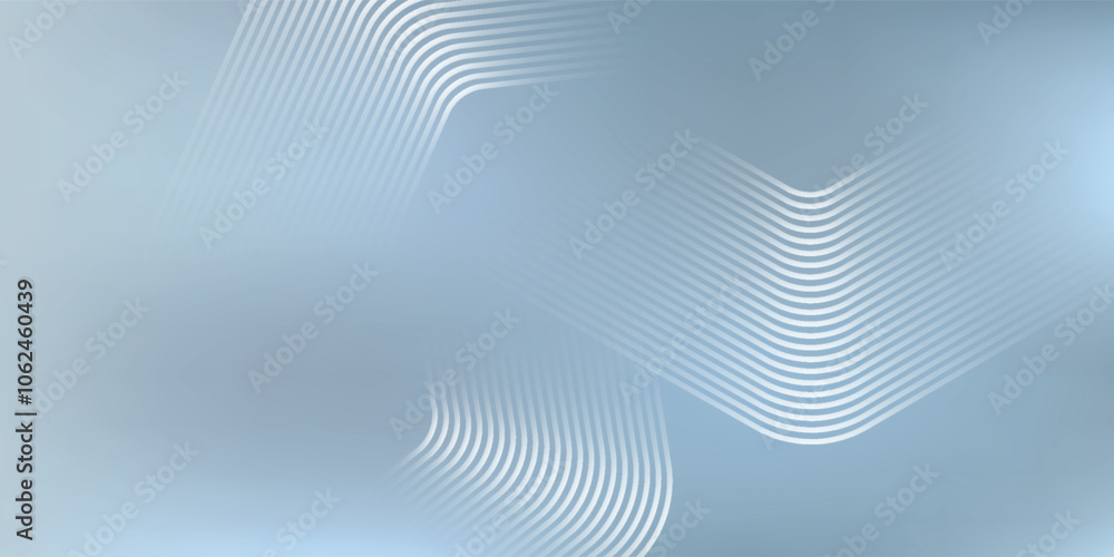 Naklejka premium Abstract hexagon lines on gray background. Geometric stripe line art design