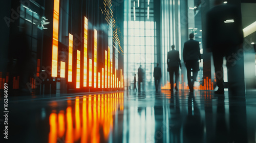 Wallpaper Mural Professional business team working on a project together in the office Using innovation economic growth charts and network connections to accompany the data. in analyzing future trends Torontodigital.ca