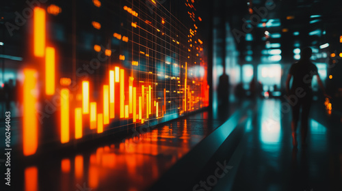 Wallpaper Mural Professional business team working on a project together in the office Using innovation economic growth charts and network connections to accompany the data. in analyzing future trends Torontodigital.ca