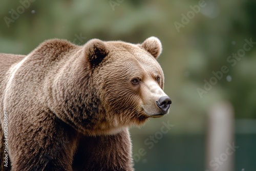 Wallpaper Mural Brown Bear Standing: Isolated on Transparent Background Torontodigital.ca
