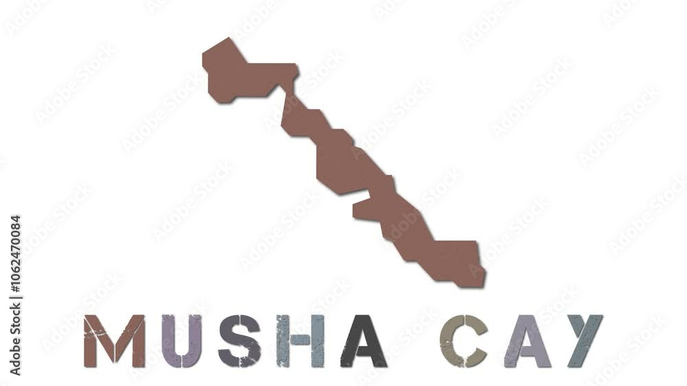 Musha Cay map with paper regions. Animated island map growing from regions and title letters falling down. Elegant 4k animation. Musha Cay map with paper regions. Animated island map growing from regions and title letters falling down. Elegant 4k animation.