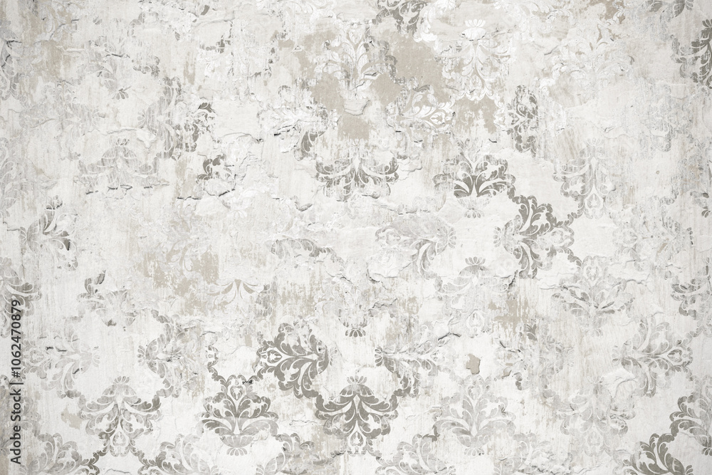 Fototapeta premium Cement texture. Abstract grunge textured background. Background for ceramic tile. Digital tiles design. Colorful ceramic wall tiles decoration. Abstract damask patchwork pattern