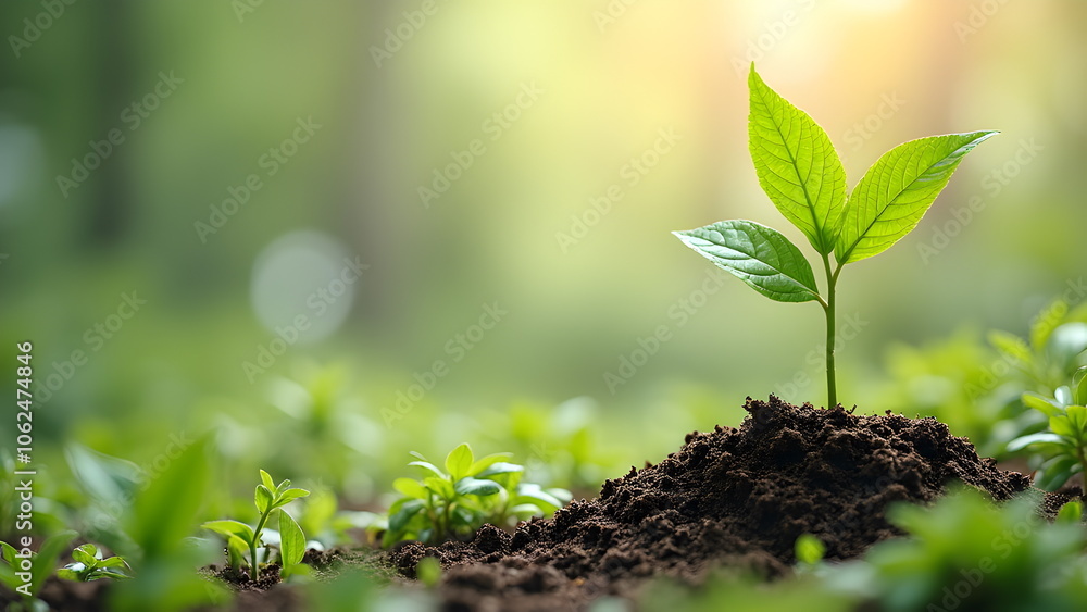 Beautiful green plants eco concept Beautiful green plants eco concept