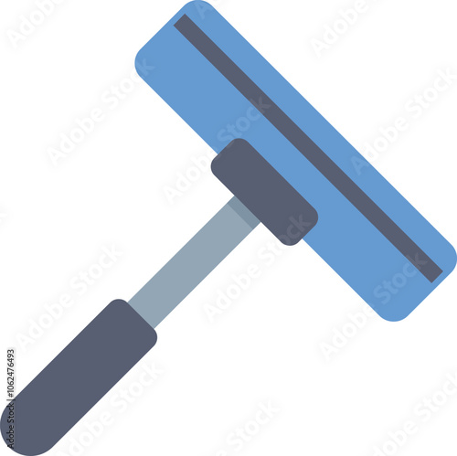 This blue squeegee is perfect for keeping your windows and other surfaces sparkling clean