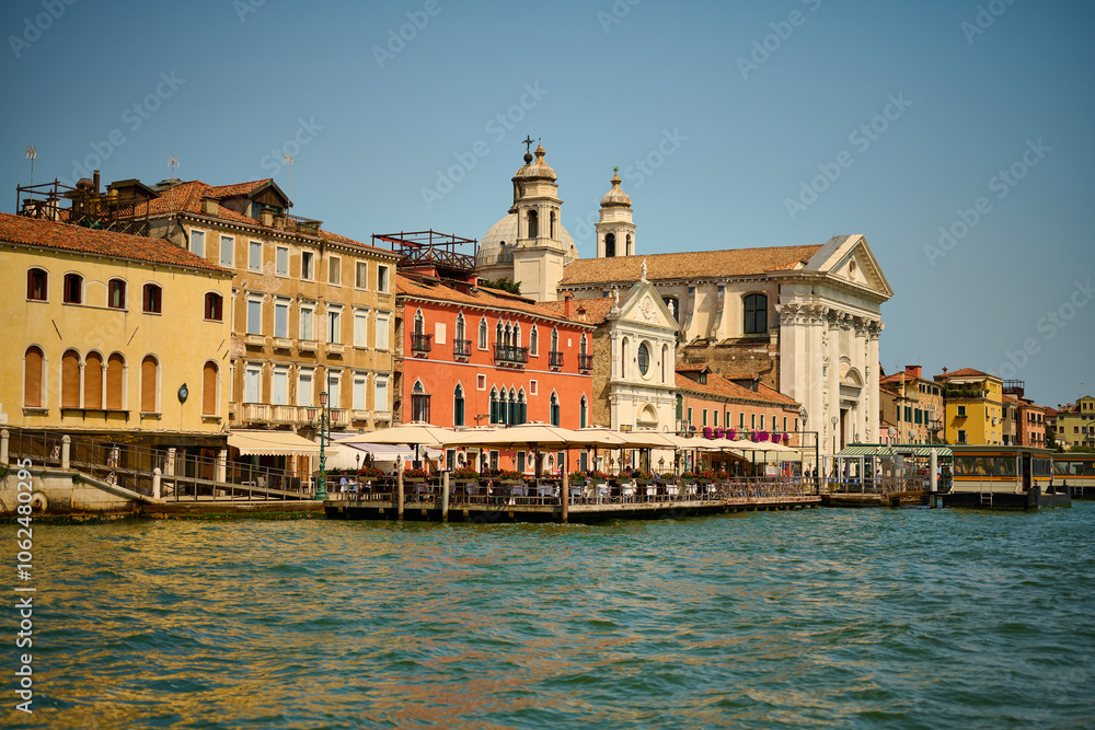 Venice and its birds , canals and ancient buildings Venice and its birds , canals and ancient buildings