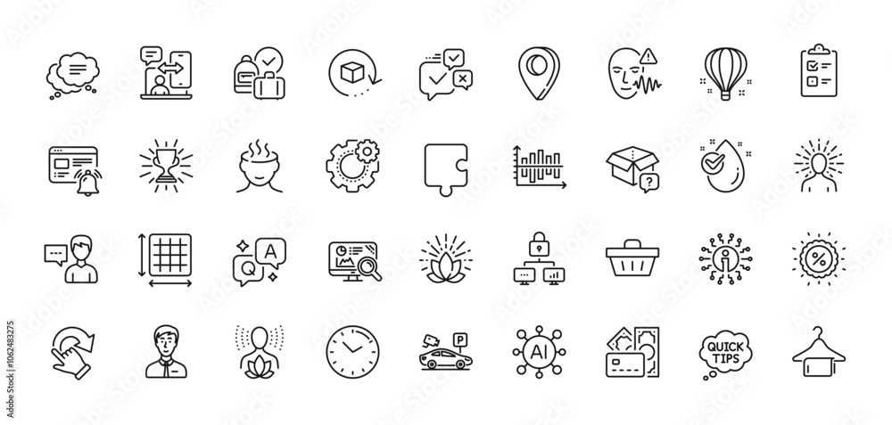 Info, Voice wave and Phone timing line icons pack. AI, Question and Answer, Map pin icons. Online voting, Lotus, Trophy web icon. Businessman person, Discount, Water drop pictogram. Vector Info, Voice wave and Phone timing line icons pack. AI, Question and Answer, Map pin icons. Online voting, Lotus, Trophy web icon. Businessman person, Discount, Water drop pictogram. Vector