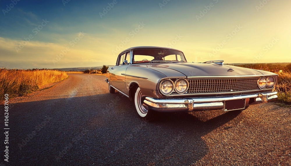 Fototapeta premium car on the road