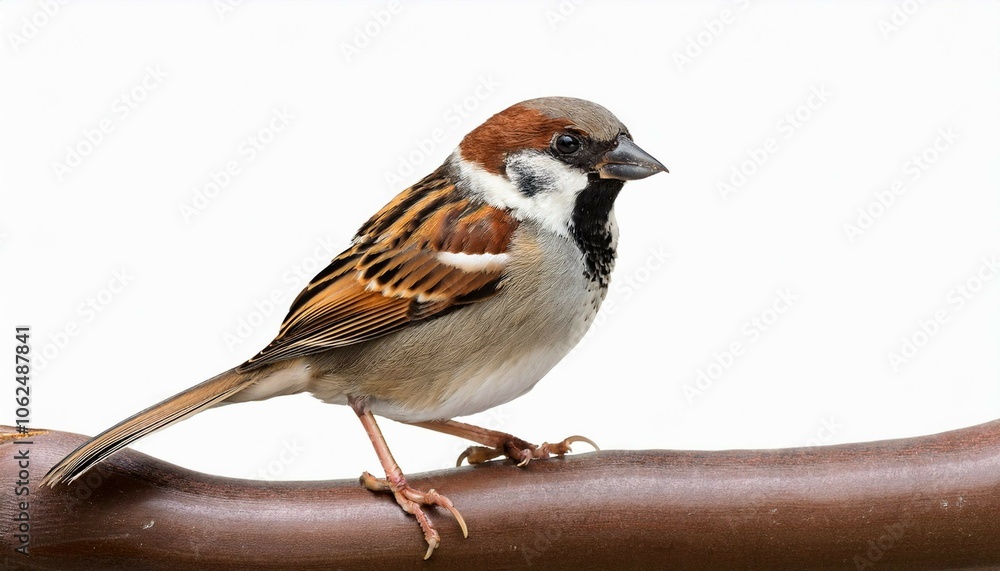 sparrow on a white background sparrow on a white background