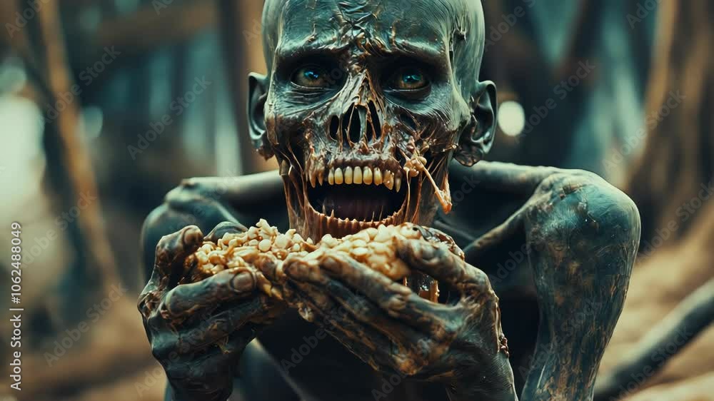 Horrifying Zombie Close Up Horrifying Zombie Close Up