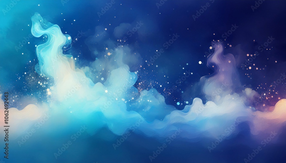Obraz premium Background of rising smoke and fog with space for text. A11.4.39