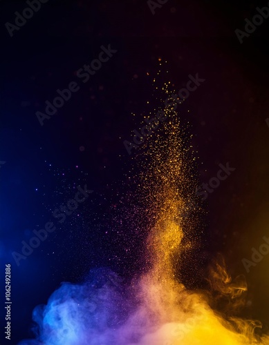 Background with smoke and fog, dust rising, with space for text A11.4.68 photo