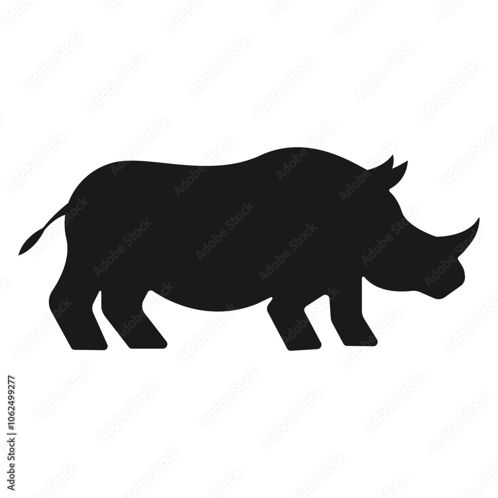 Fototapeta premium rhinoceros vector illustration design