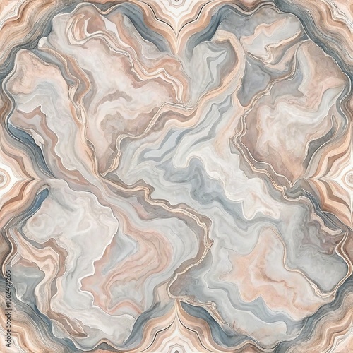 Abstract marble swirls in pastel tones: a mesmerizing blend of earthy hues and organic patterns