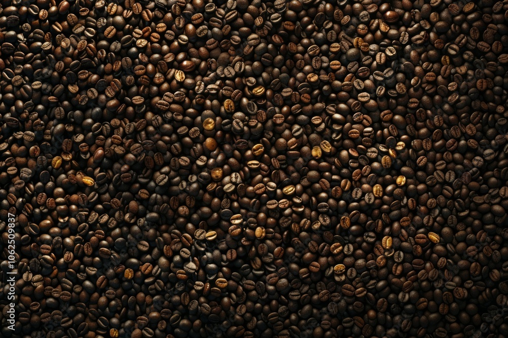 Big pile of fresh roasted coffee beans. Image illustrated food for advertisement Big pile of fresh roasted coffee beans. Image illustrated food for advertisement