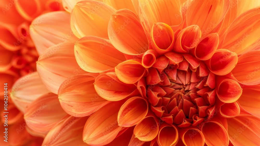 Close-up of a dahlia in full bloom, highlighting intricate petal patterns and vibrant color Close-up of a dahlia in full bloom, highlighting intricate petal patterns and vibrant color