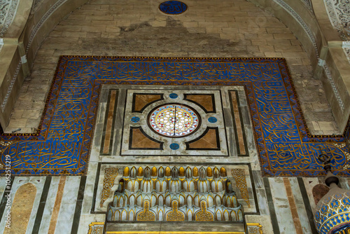 The Al Rifai Mosque in Cairo, Egypt, known for its grand Islamic architecture and historical significance. photo