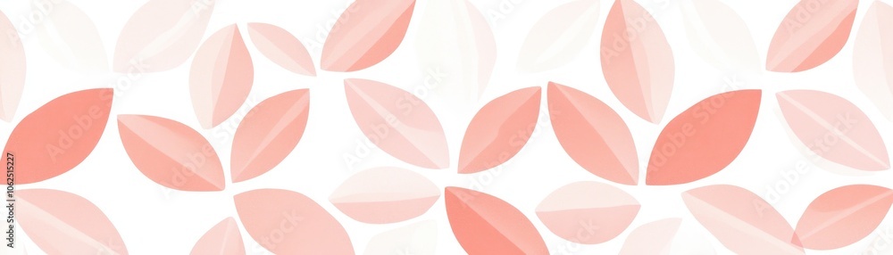 Abstract Pattern of Pink and White Leaf Shapes Abstract Pattern of Pink and White Leaf Shapes