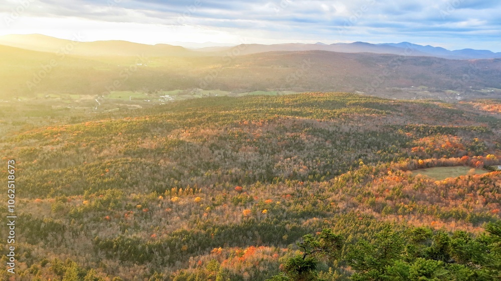 Green Mountain White Rocks Mountain Slide Hike Sunset Wallingford Vermont Green Mountain White Rocks Mountain Slide Hike Sunset Wallingford Vermont