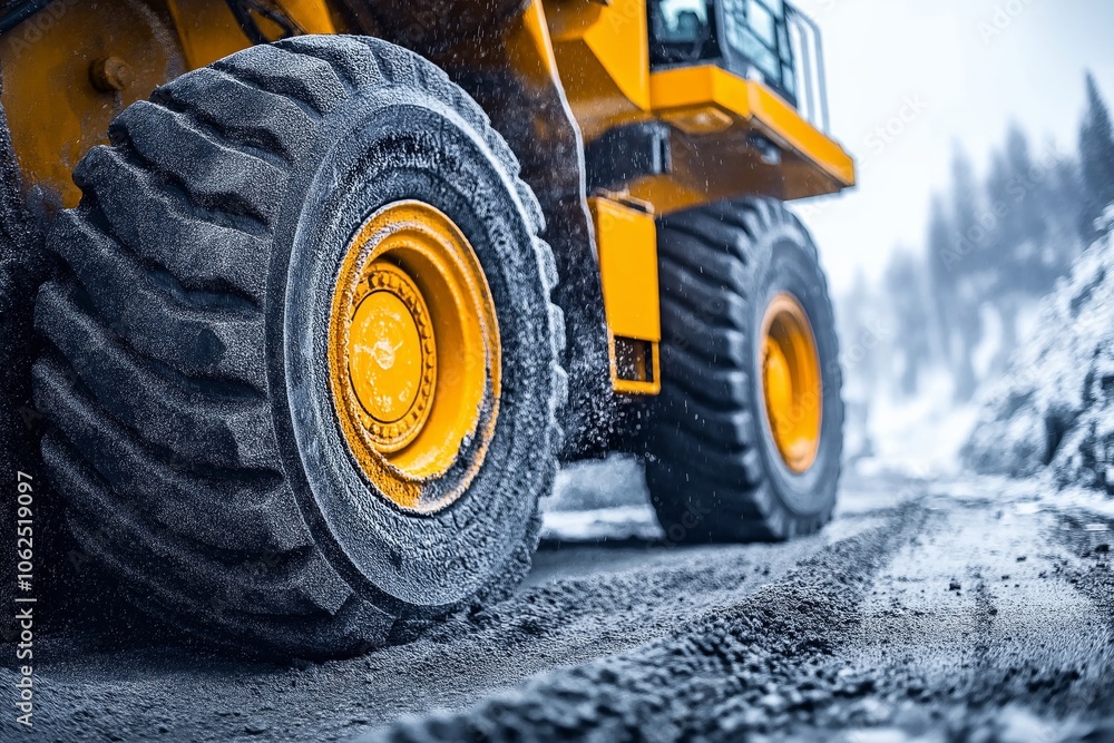 A heavy duty excavator working in the coal mine A heavy duty excavator working in the coal mine