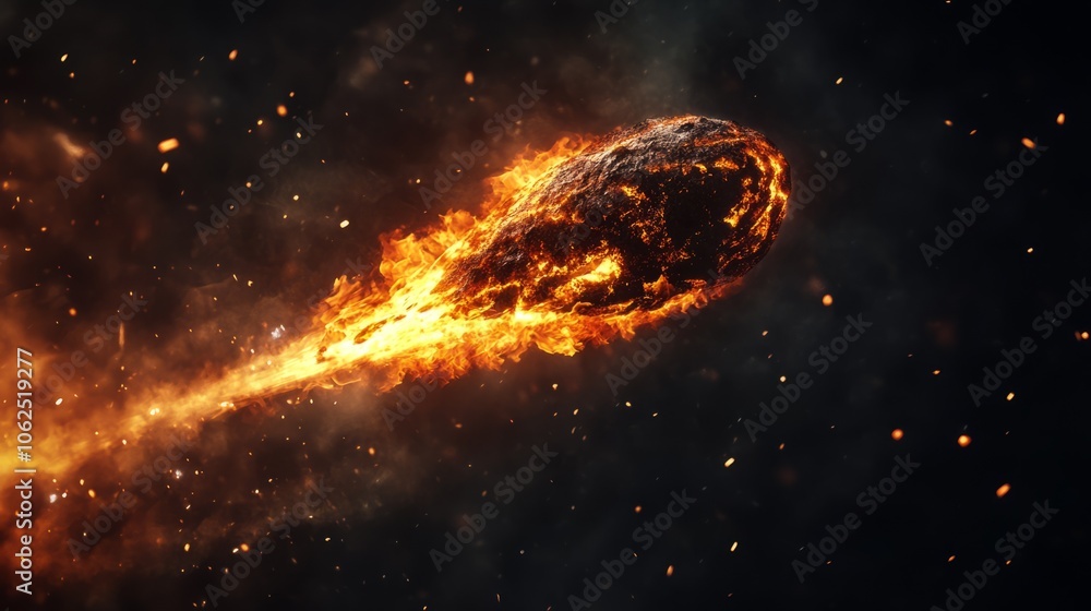A Massive Asteroid on a Fiery Descent Toward Earth Captured in Breathtaking Detail A Massive Asteroid on a Fiery Descent Toward Earth Captured in Breathtaking Detail