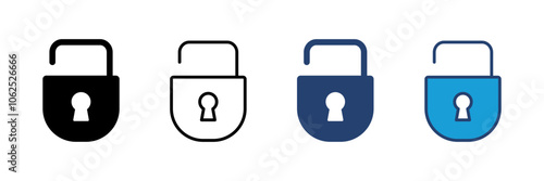 Lock icon vector. Padlock icon vector. Encryption icon. Security symbol