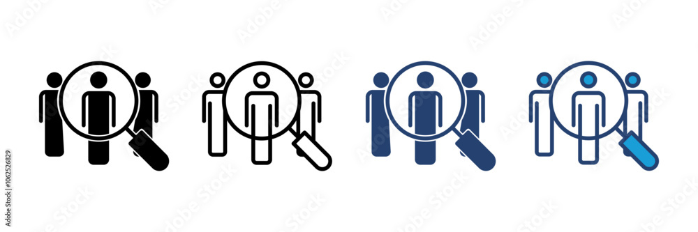 Hiring icon vector. Search job vacancy icon. Human resources concept. Recruitment Hiring icon vector. Search job vacancy icon. Human resources concept. Recruitment