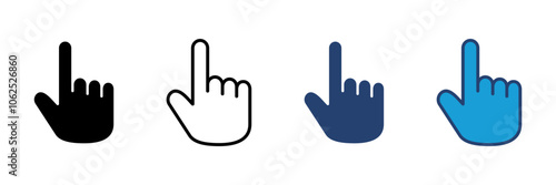Hand icon vector. hand vector icon, palm