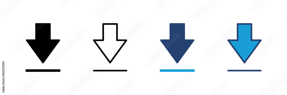Download icon vector. Download vector icon Download icon vector. Download vector icon