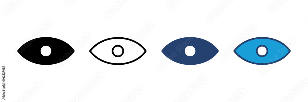 Eye icon vector. Eye vector icon. Look and Vision icon. Eye icon vector. Eye vector icon. Look and Vision icon.