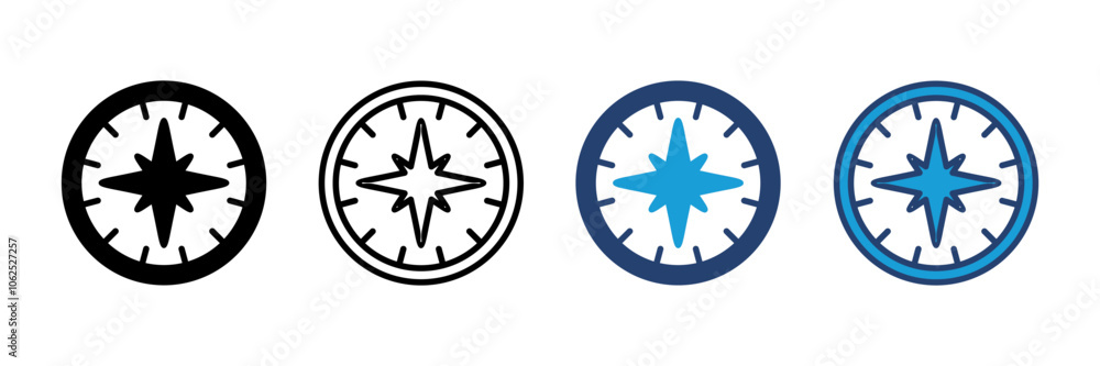 Compass icon vector. arrow compass icon vector Compass icon vector. arrow compass icon vector