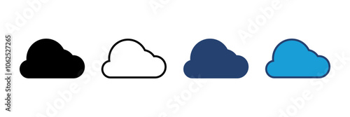 cloud icon vector. cloud vector icon