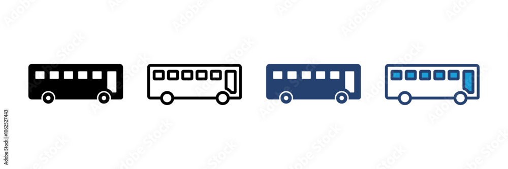 Bus icon vector. bus vector icon Bus icon vector. bus vector icon