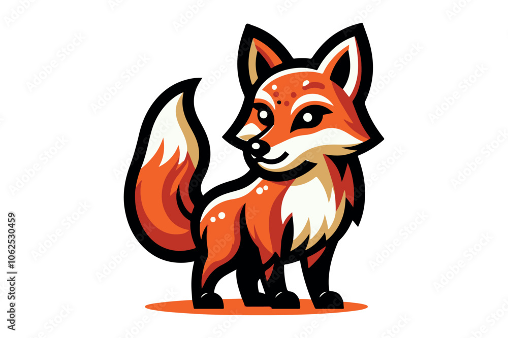 Fox Vector Illustration is a simple vector art style Fox Vector Illustration is a simple vector art style