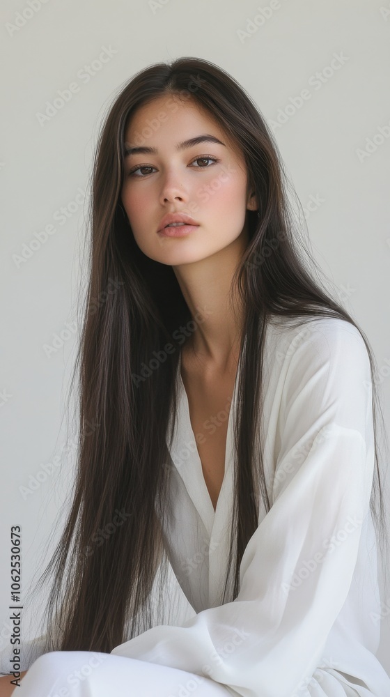 Woman with glossy, flowing hair from behind on white studio backdrop, highlighting keratin treatment results.
Woman with glossy, flowing hair from behind on white studio backdrop, highlighting keratin treatment results.