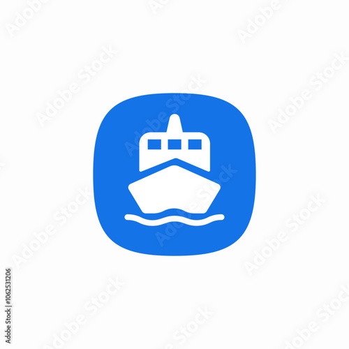 ship sea icon sign vector