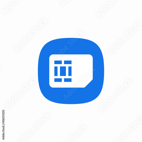 sim card icon sign vector