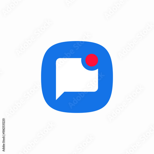 speech bubble message notification icon sign vector