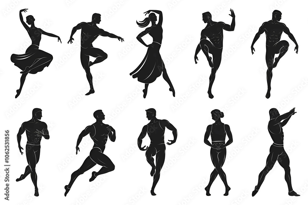 Variety of People Silhouettes for Design and Illustration Variety of People Silhouettes for Design and Illustration